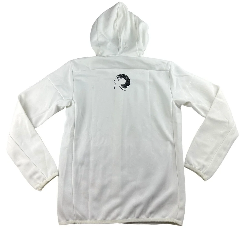 Adidas 007 James Bond Hoodie Men M 007 White Gun Barrel Graphic Full Zip‎ Jacket